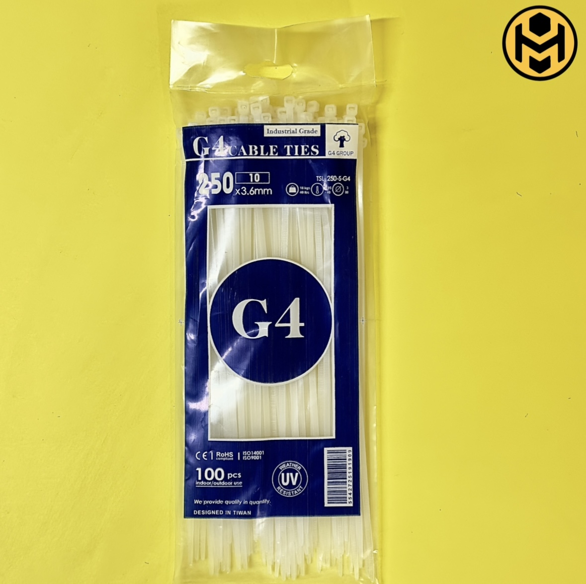 بست کمربندی طول 25 سانت عرض 3.6 میلیمتر جی فور (G4)